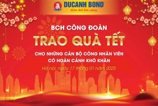 DUCANH BOND trao quà cho công nhân viên có hoàn cảnh khó khăn nhân dịp Tết Ất Tỵ 2025